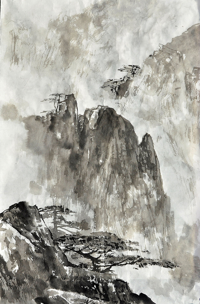 黄山烟云76×47.5cm