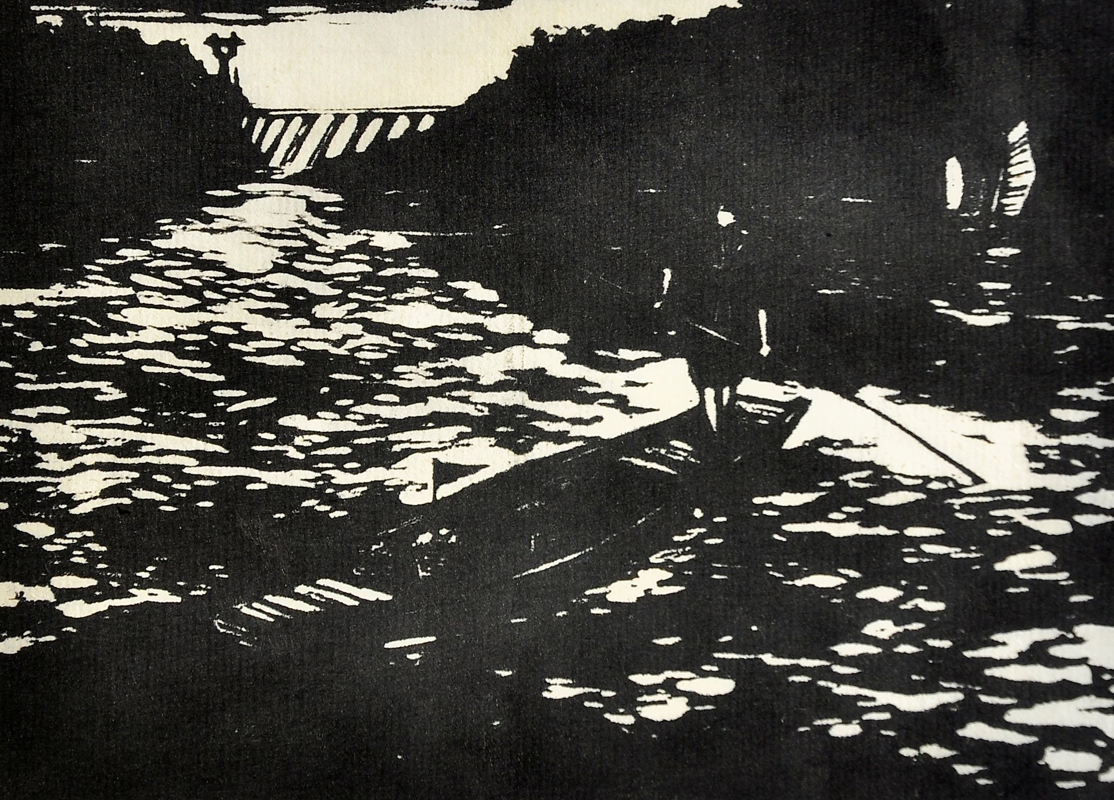 黑白木刻范画 14.5cm×10.5cm