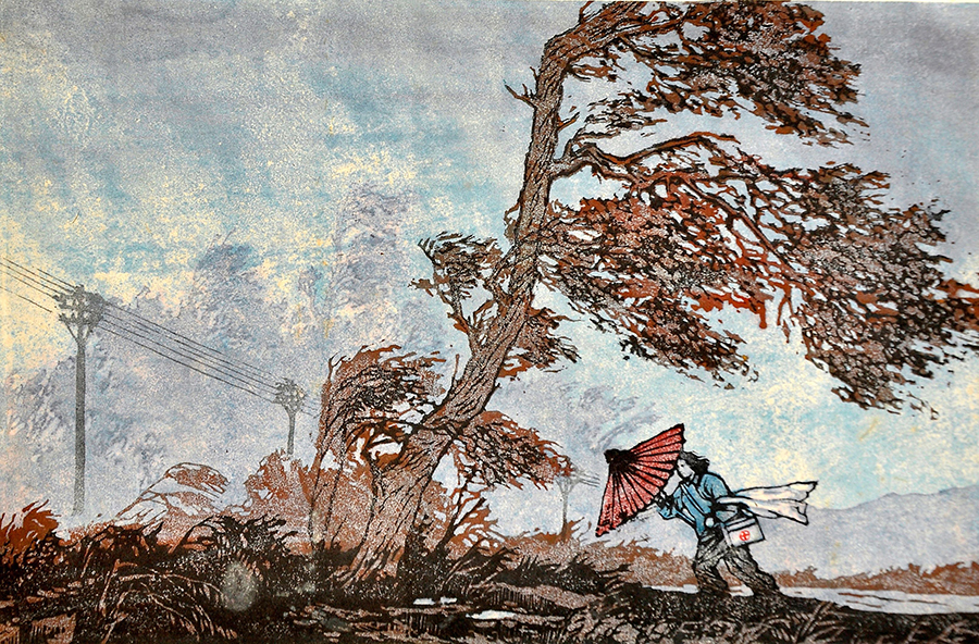 风雨行 40cm×25cm