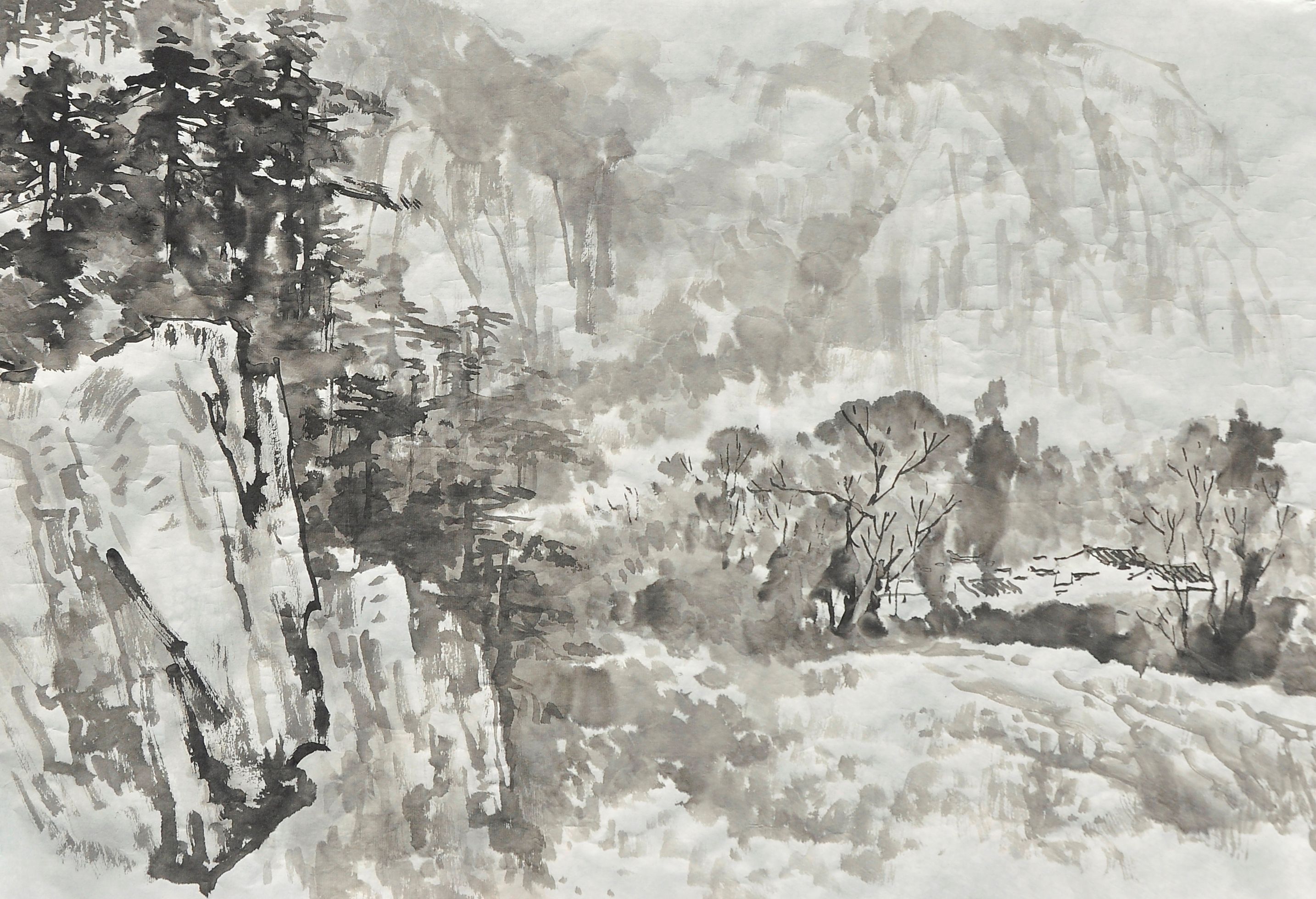 皖南山色46×68cm